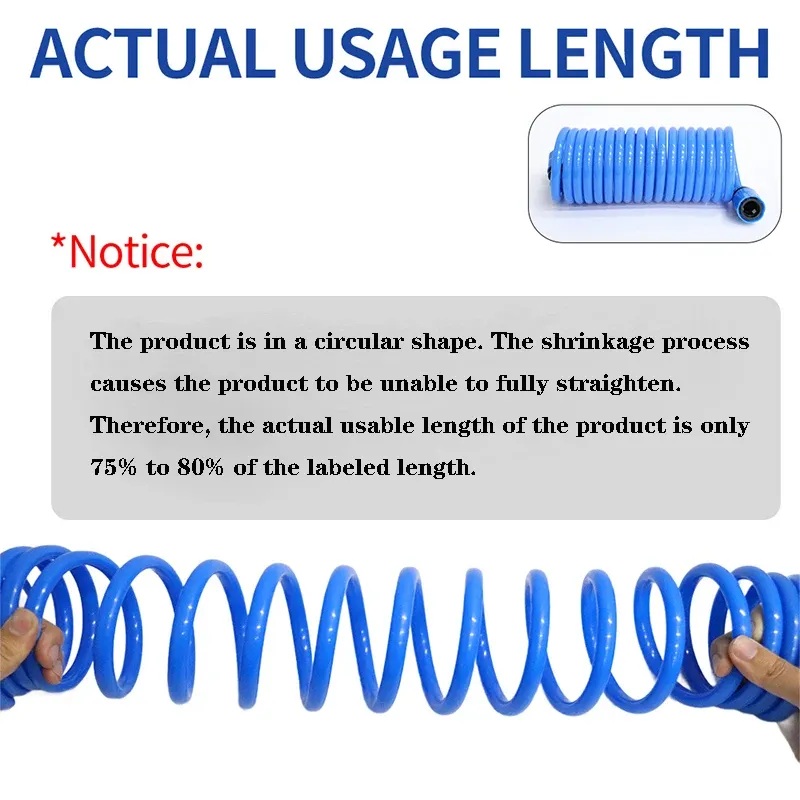 Expandable Retractable EVA Garden Hose 10/15m, Portable Curly Magic Water Pipe for Car Wash, Flower Lawn Watering, Lightweight & Kink-Resistant thumbnail 6