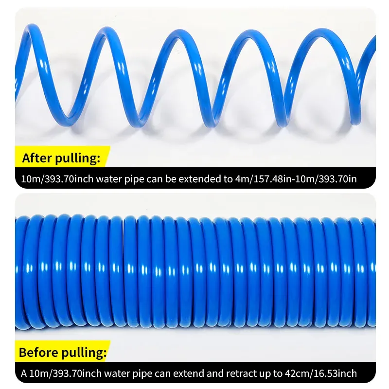 Expandable Retractable EVA Garden Hose 10/15m, Portable Curly Magic Water Pipe for Car Wash, Flower Lawn Watering, Lightweight & Kink-Resistant showcase 3