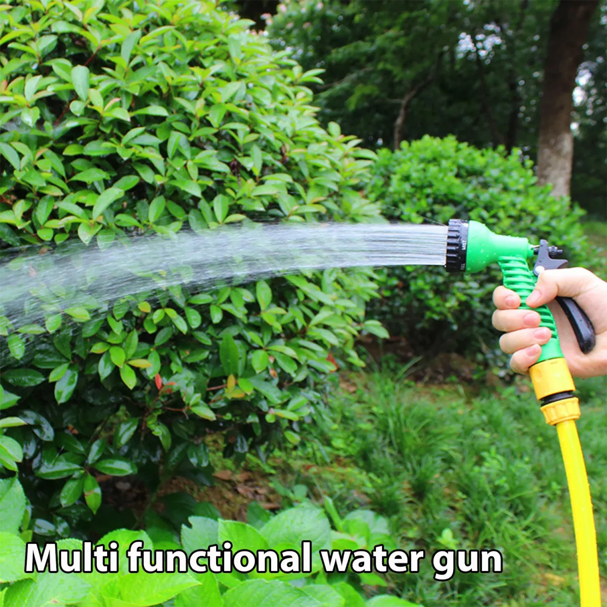Multi-Pattern Garden Hose Nozzle Sprayer - Versatile Water Gun for Car Washing, Yard Watering, and Household Cleaning - Durable Design showcase 4