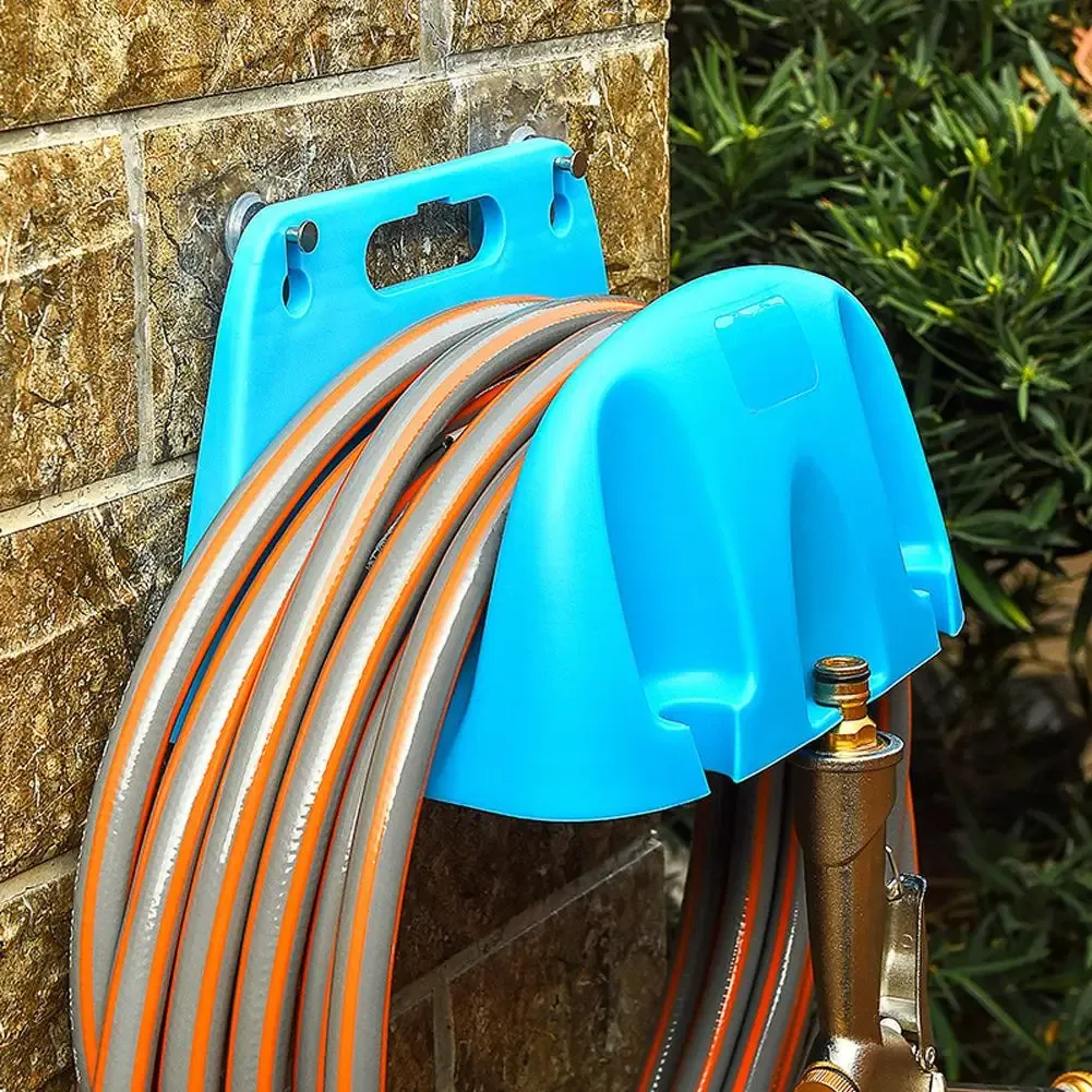 Wall Mounted Garden Hose Holder Rack - Durable PP Plastic Organizer for Irrigation Pipes, Tidy Storage Solution for Gardens & Patios