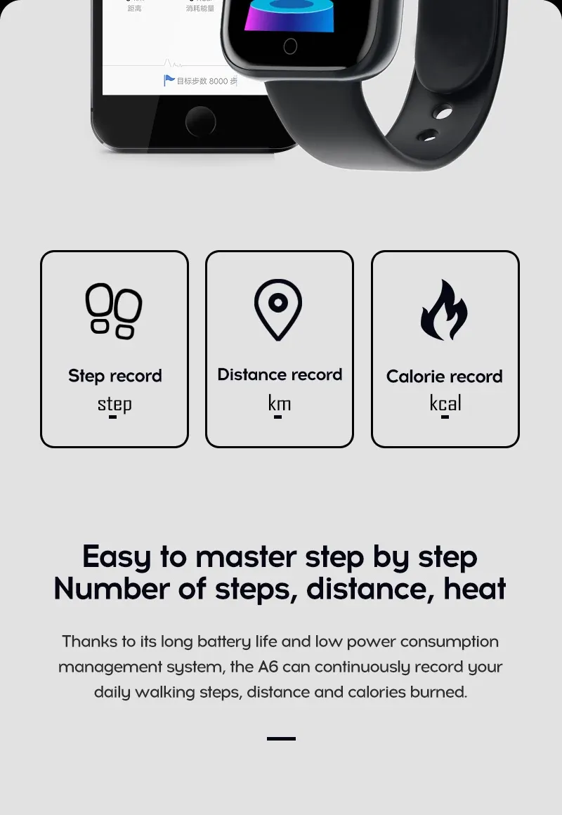 Y68 D20 Smartwatch for Men & Women: Bluetooth Connected Fitness Tracker, Heart Rate Monitor, Sleep Tracker, Music Control, Sports Bracelet with USB Charging - Compatible with Android & iOS showcase 10