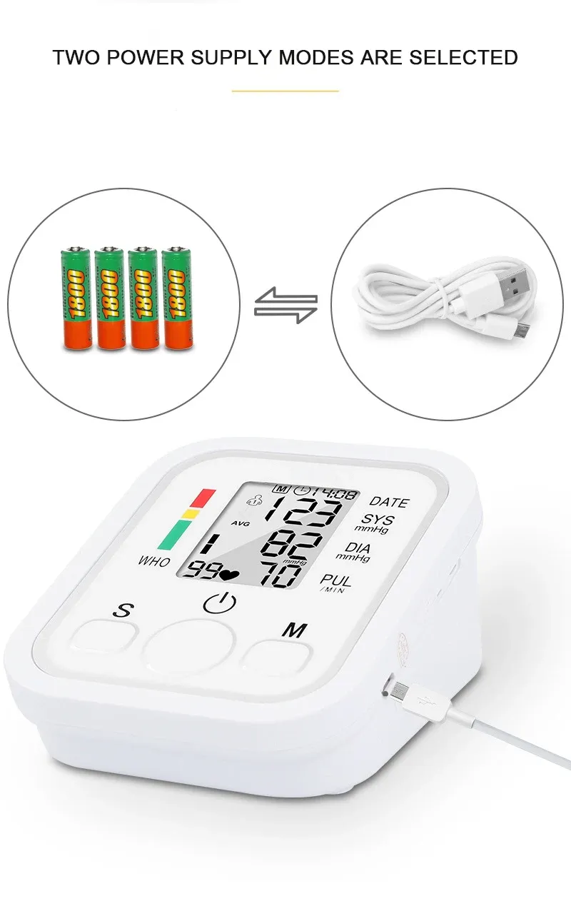 Automatic Digital Upper Arm Blood Pressure Monitor - Accurate BP Meter & Pulse Measurement for Home Use showcase 6