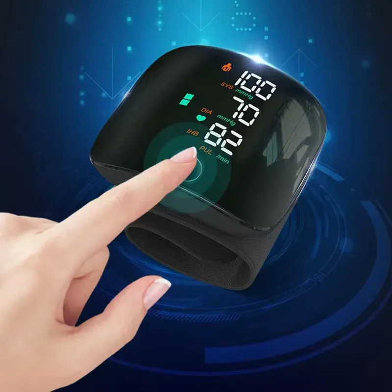 Rechargeable LED Digital Blood Pressure Monitor - Automatic Wrist Sphygmomanometer with Large LCD Screen for Accurate Heart Rate and BP Readings showcase 7