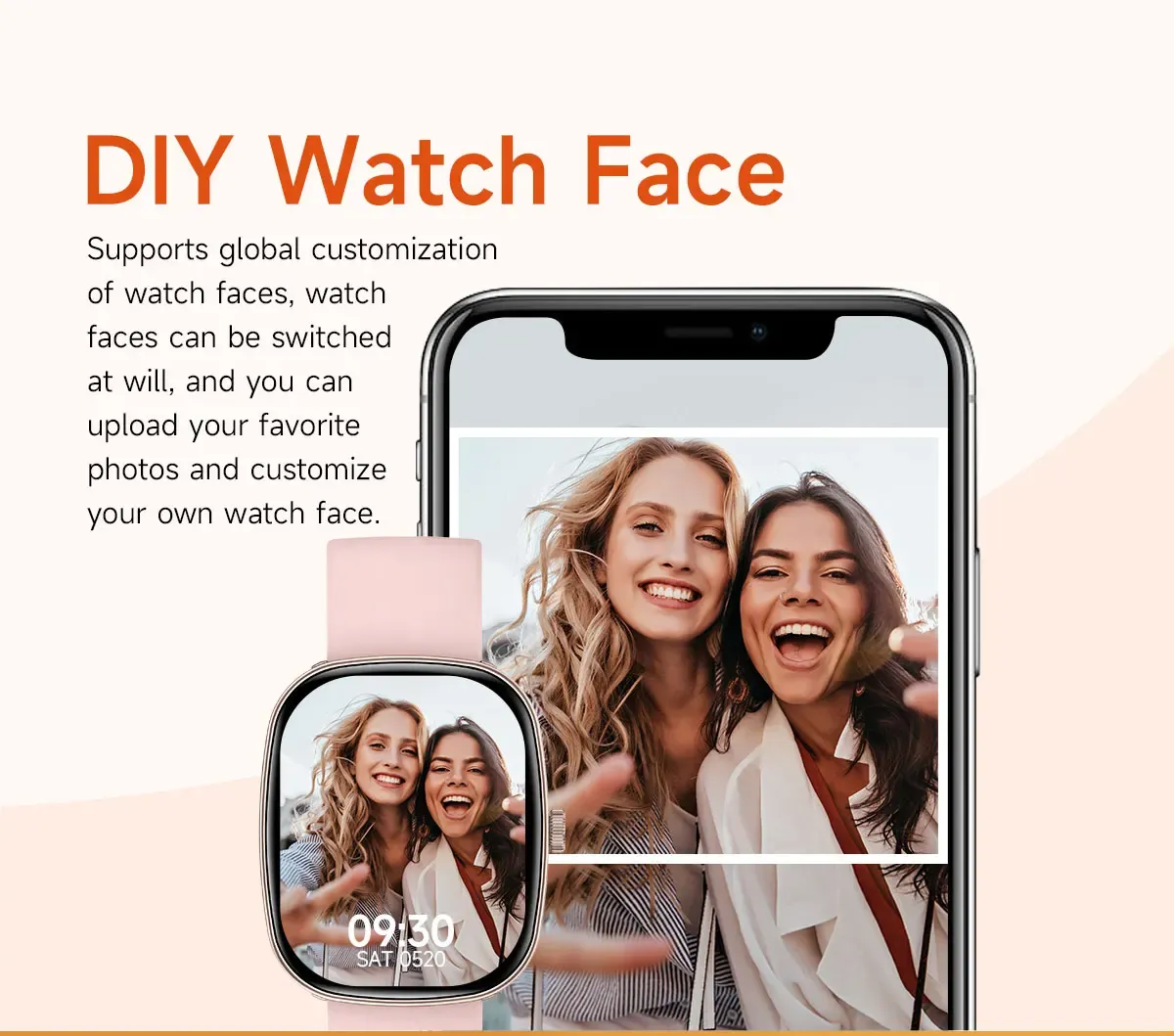T99 Promax Smart Watch for Men & Women: 1.83" HD Color Screen, Bluetooth Calls, Health Monitoring (Blood Oxygen/Pressure), Fitness Tracker, IP67 Waterproof, Compatible with Android & iOS showcase 6