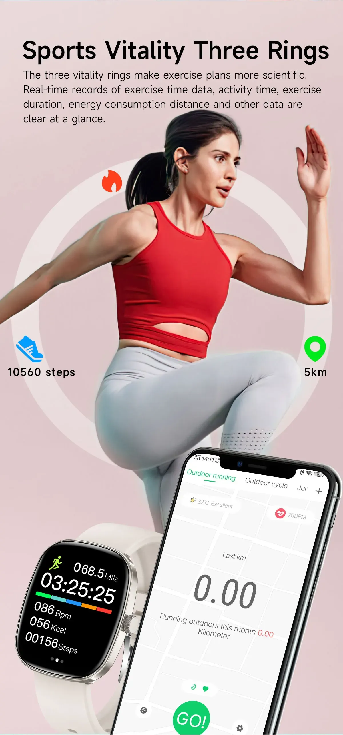 T99 Promax Smart Watch for Men & Women: 1.83" HD Color Screen, Bluetooth Calls, Health Monitoring (Blood Oxygen/Pressure), Fitness Tracker, IP67 Waterproof, Compatible with Android & iOS showcase 10