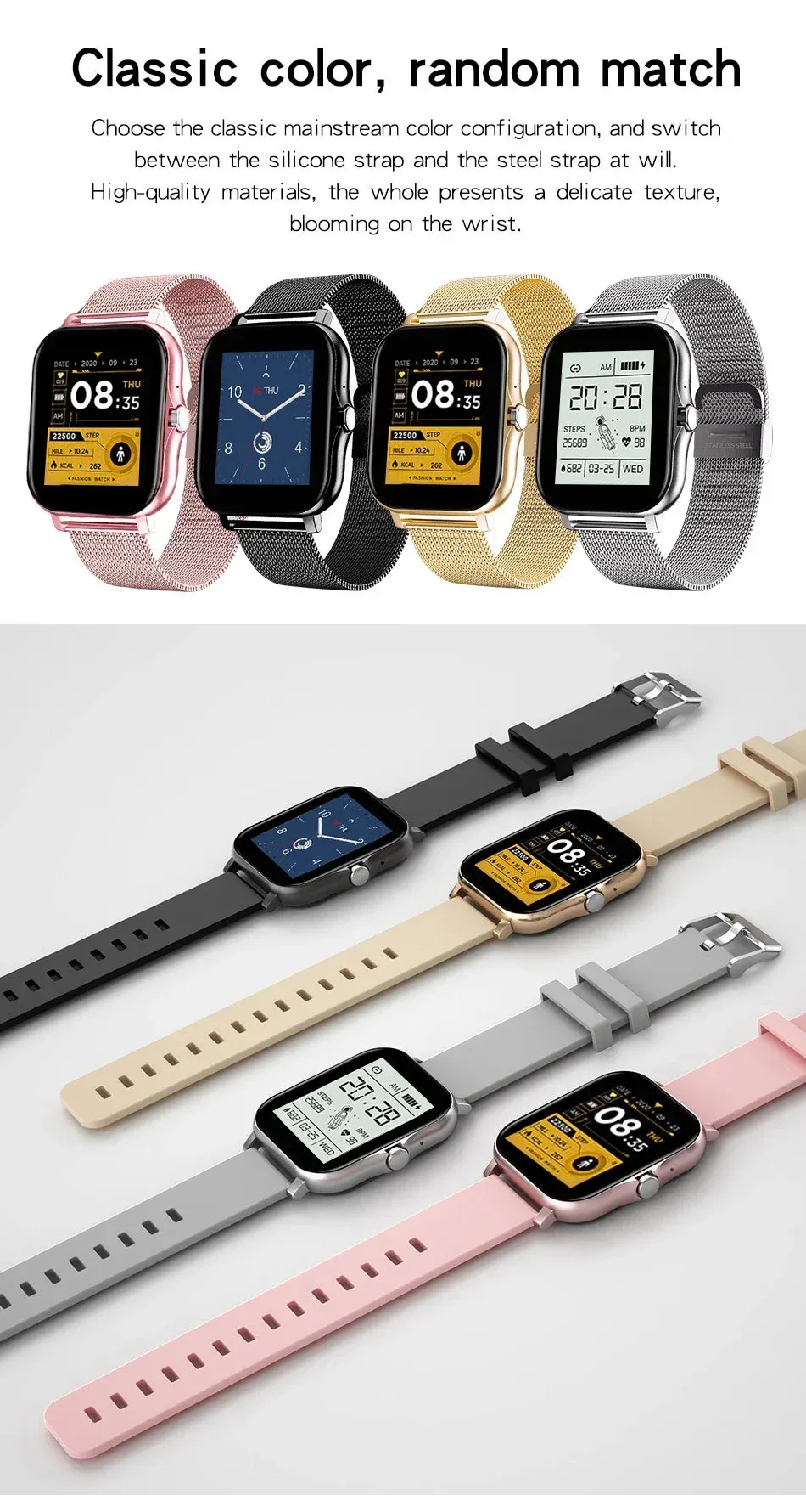 T99 Promax Smart Watch for Men & Women: 1.83" HD Color Screen, Bluetooth Calls, Health Monitoring (Blood Oxygen/Pressure), Fitness Tracker, IP67 Waterproof, Compatible with Android & iOS showcase 27