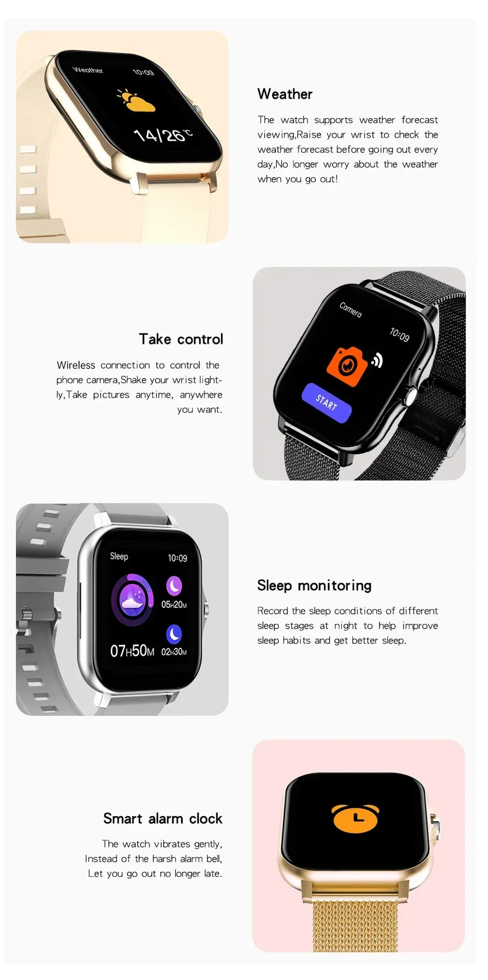 T99 Promax Smart Watch for Men & Women: 1.83" HD Color Screen, Bluetooth Calls, Health Monitoring (Blood Oxygen/Pressure), Fitness Tracker, IP67 Waterproof, Compatible with Android & iOS showcase 24