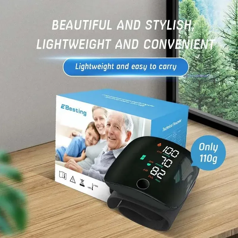 Rechargeable Voice Blood Pressure Monitor - Digital Tensiometro for Home Health, English Voice Output, Accurate Sphygmomanometer for Seniors and Adults thumbnail 4