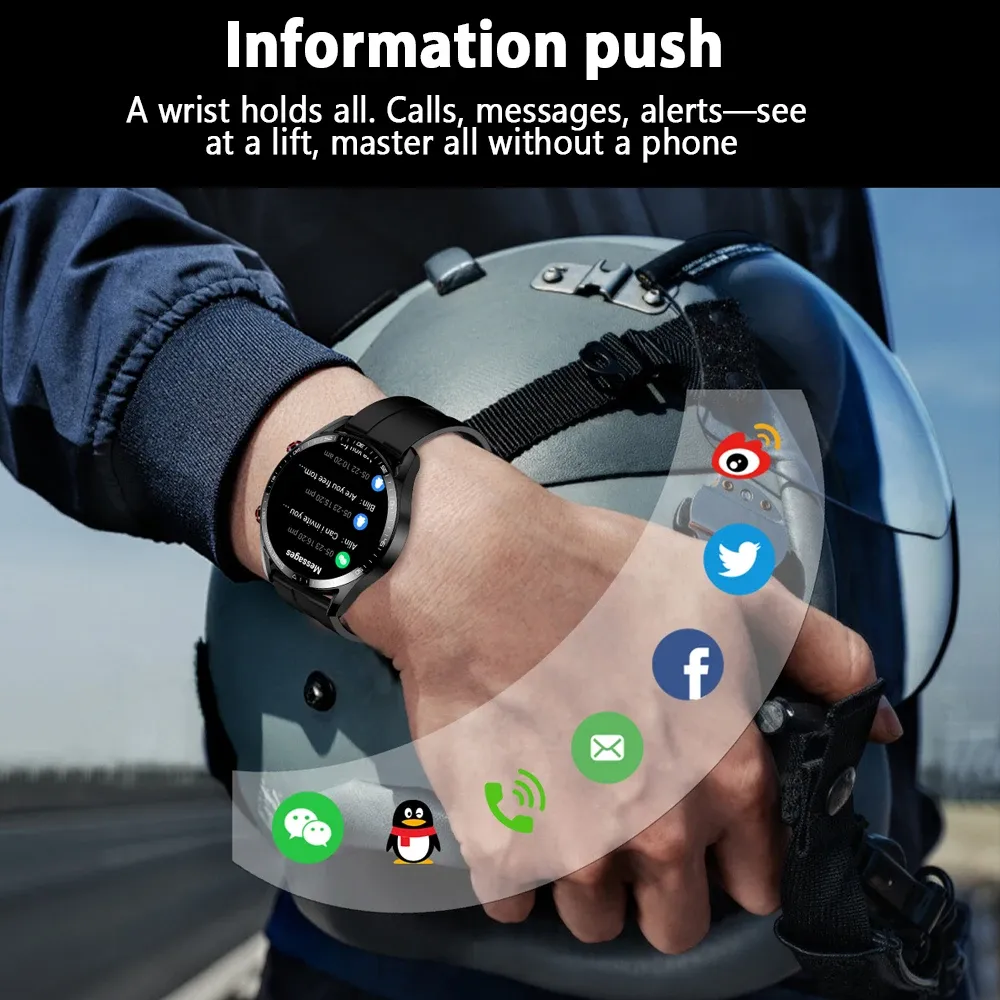 Smart Watch for Men - 1.53" Full HD Touchscreen, ECG+PPG, Multi-Sport Modes, Bluetooth Calling, IP67 Waterproof, Business Style Smartwatch with Fitness Tracker thumbnail 3