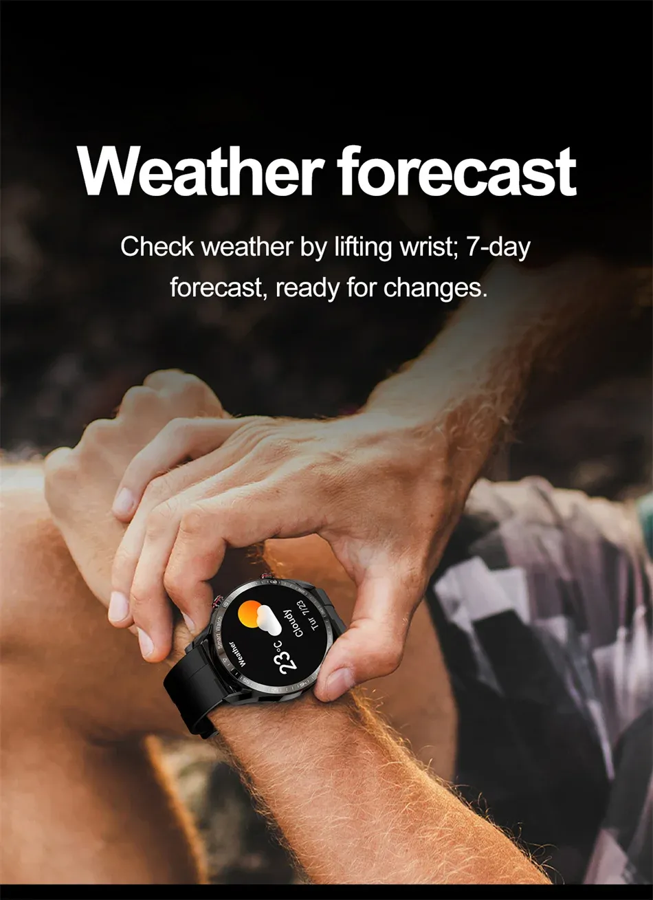 Smart Watch for Men - 1.53" Full HD Touchscreen, ECG+PPG, Multi-Sport Modes, Bluetooth Calling, IP67 Waterproof, Business Style Smartwatch with Fitness Tracker showcase 17
