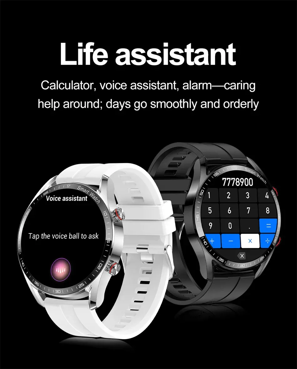 Smart Watch for Men - 1.53" Full HD Touchscreen, ECG+PPG, Multi-Sport Modes, Bluetooth Calling, IP67 Waterproof, Business Style Smartwatch with Fitness Tracker showcase 20