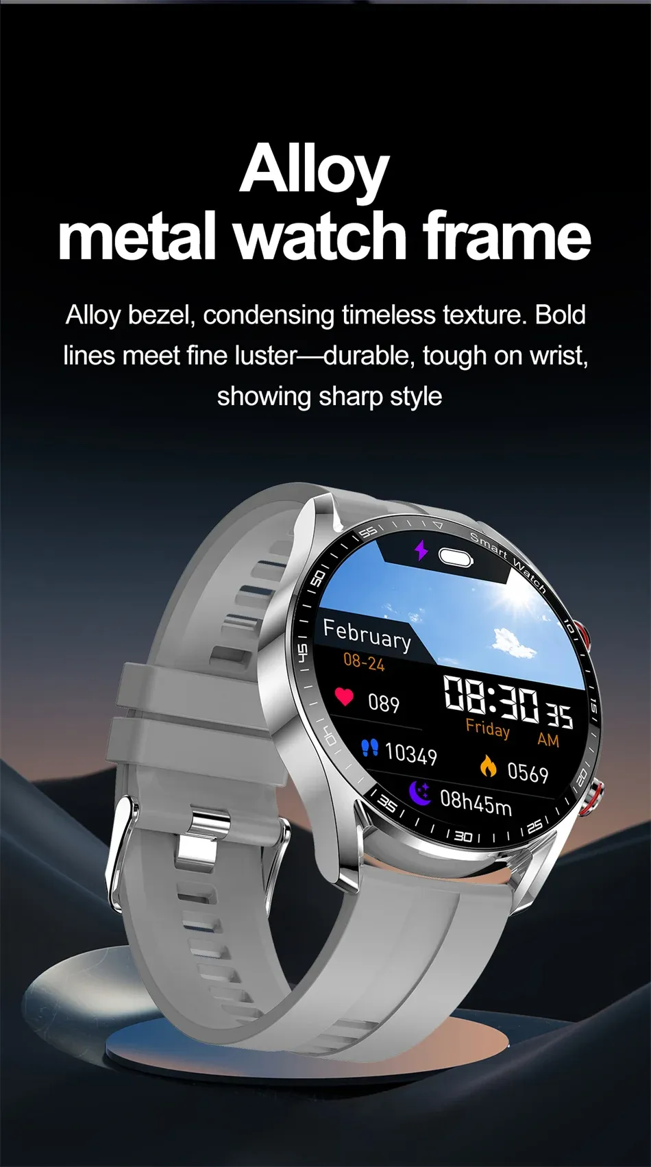 Smart Watch for Men - 1.53" Full HD Touchscreen, ECG+PPG, Multi-Sport Modes, Bluetooth Calling, IP67 Waterproof, Business Style Smartwatch with Fitness Tracker showcase 4