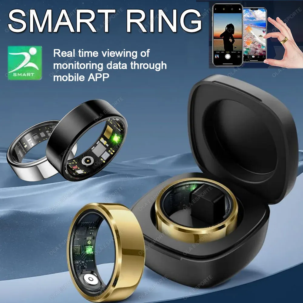 2025 Smart Ring for Men & Women: Blood Pressure, Heart Rate, Sleep Monitoring, SpO2, Waterproof (IP68/5ATM), Multi-Sport Tracking, Remote Camera Control showcase 1