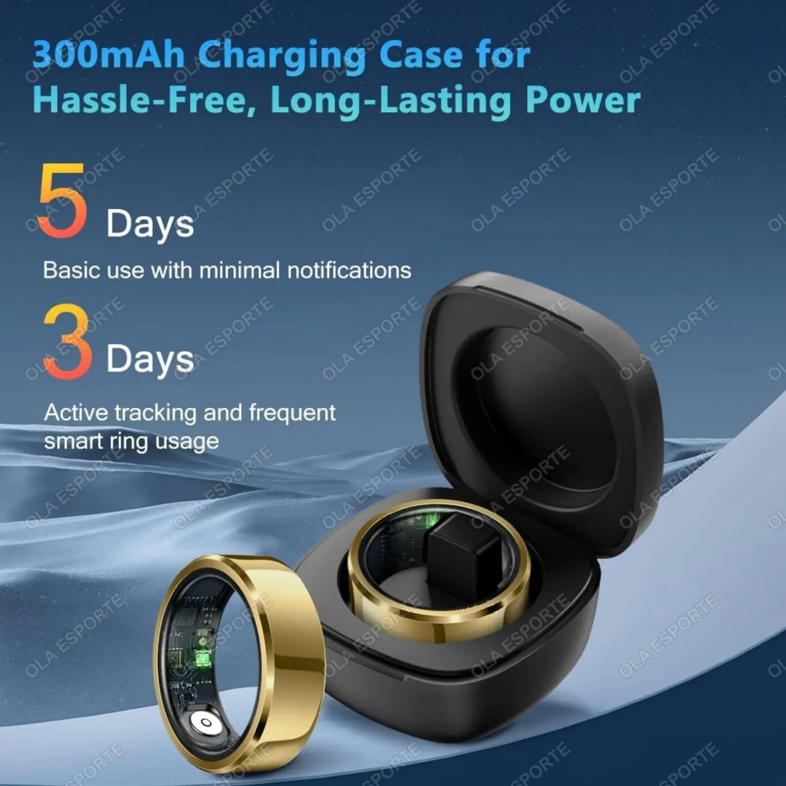 2025 Smart Ring for Men & Women: Blood Pressure, Heart Rate, Sleep Monitoring, SpO2, Waterproof (IP68/5ATM), Multi-Sport Tracking, Remote Camera Control thumbnail 6