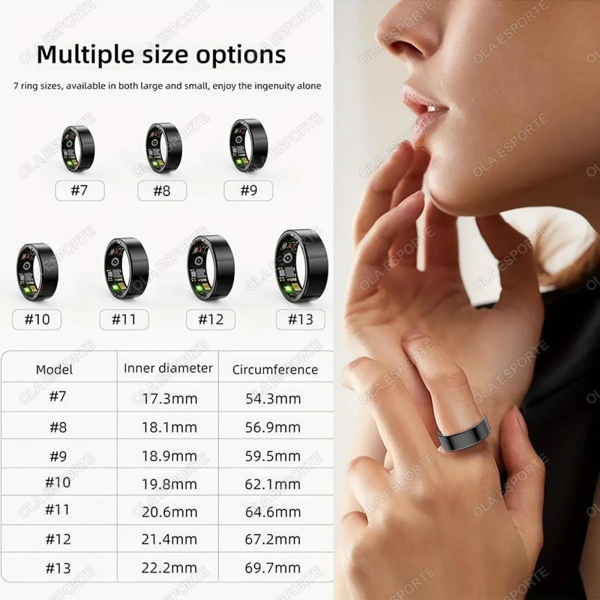 2025 Smart Ring for Men & Women: Blood Pressure, Heart Rate, Sleep Monitoring, SpO2, Waterproof (IP68/5ATM), Multi-Sport Tracking, Remote Camera Control showcase 10