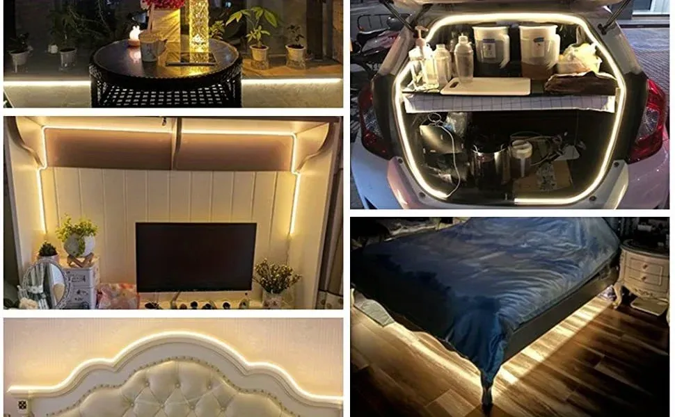 Dimmable LED Neon Strip Light with Touch Sensor, USB Powered 5V Silicone Rope Light, IP67 Waterproof Flexible Neon Sign Tape for Home Decor, TV Backlight, Outdoor Use showcase 14
