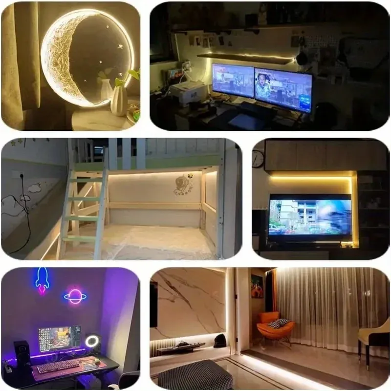 Dimmable LED Neon Strip Light with Touch Sensor, USB Powered 5V Silicone Rope Light, IP67 Waterproof Flexible Neon Sign Tape for Home Decor, TV Backlight, Outdoor Use showcase 13