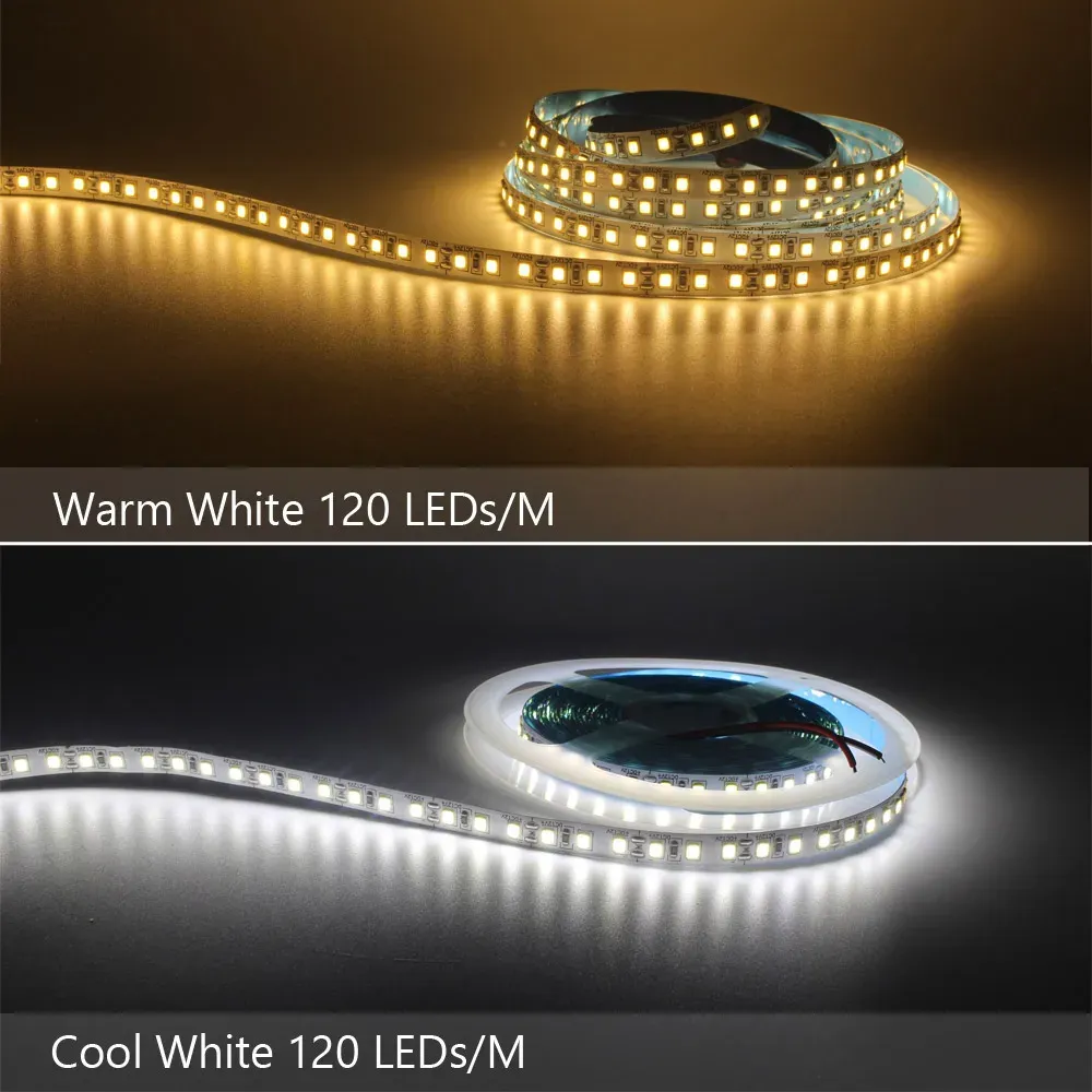 Flexible 12V LED Strip Lights SMD 2835, 120/240 LEDs/M, Warm White, 1M-5M Length, Indoor Home Decor & Accent Lighting showcase 5