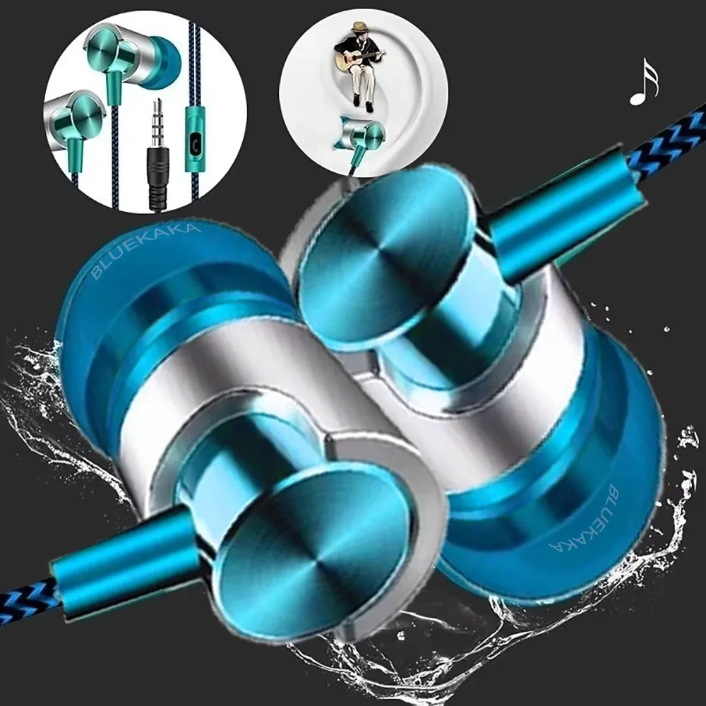 Wired In-Ear Earphones with Microphone, HiFi Stereo Noise Cancellation Headphones for Music, Gaming, Sports - Compatible with Phone, MP3, MP4 thumbnail 5