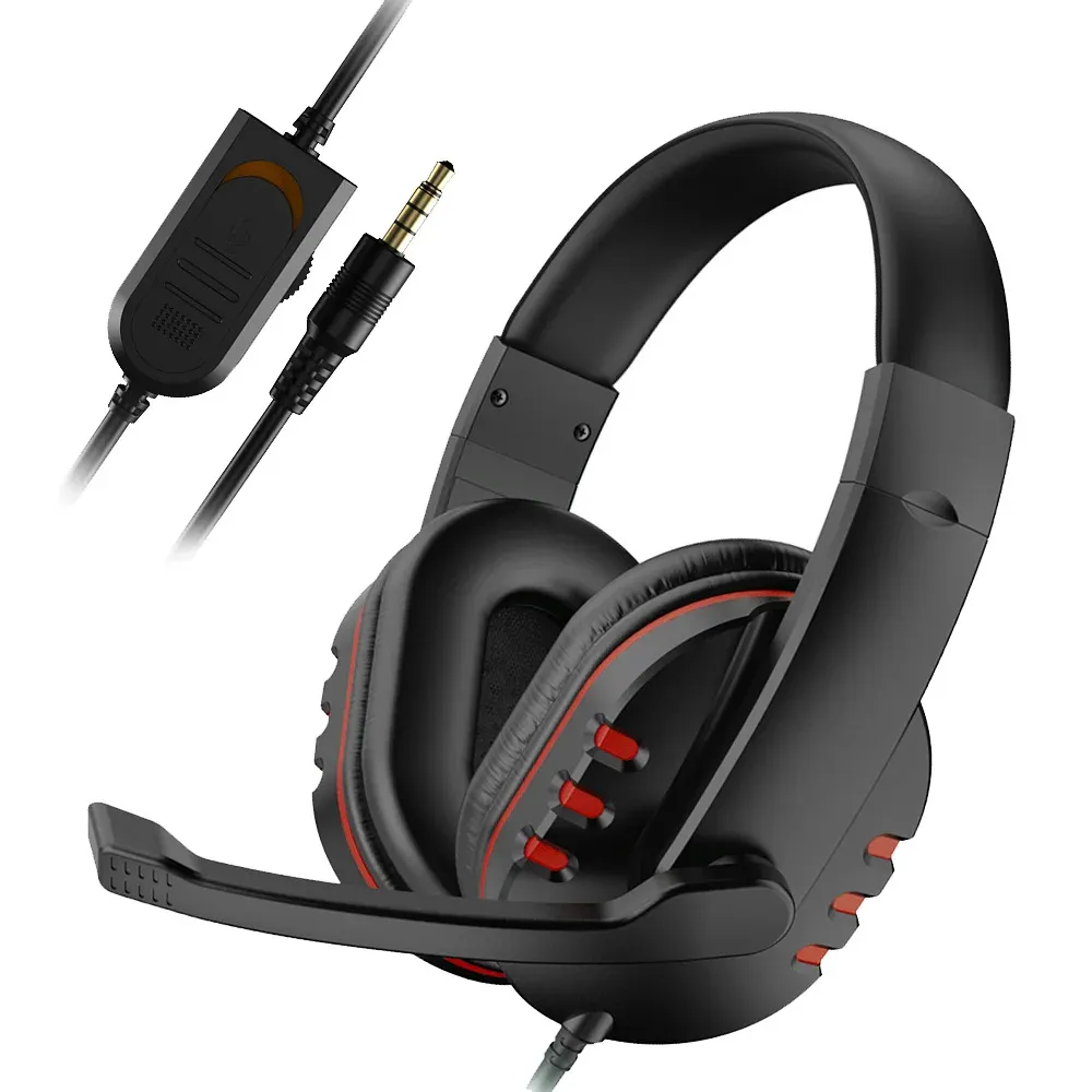 Wired Gaming Headset with Microphone for PS4, PC, and Mobile - High Fidelity 3.5mm Earphones with Super Bass and Comfort Fit thumbnail 2