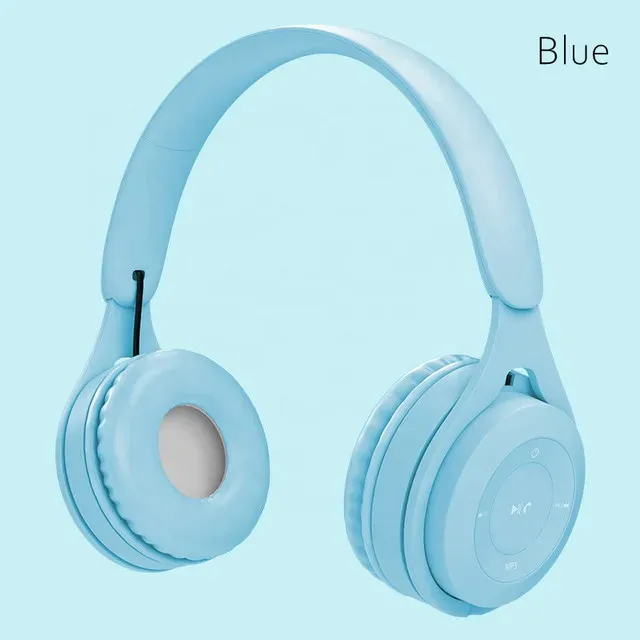 Macaron Wireless Bluetooth Headphones with Mic - Stereo Headband Gaming Headset for Mobile Tablet, Gamer Girl Gift, 6-Hour Playtime, 200mAh Battery, 3.5mm Audio Port showcase 12