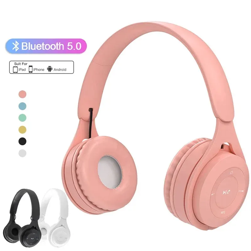 Macaron Wireless Bluetooth Headphones with Mic - Stereo Headband Gaming Headset for Mobile Tablet, Gamer Girl Gift, 6-Hour Playtime, 200mAh Battery, 3.5mm Audio Port showcase 7