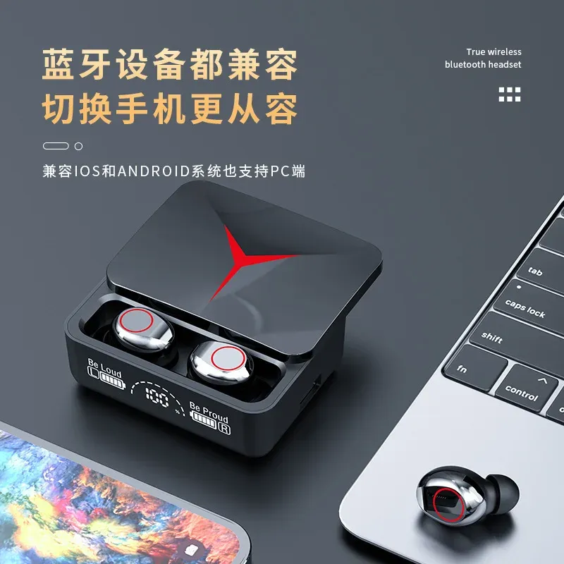 M90 TWS Wireless Headphones with Mic, Bluetooth 5.3 Touch Control Earbuds, Hifi Stereo Gaming Headset, Sport Earphones for Smartphones showcase 5