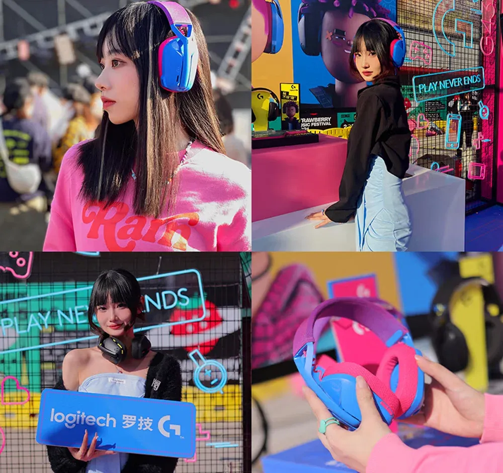 Logitech G435 LIGHTSPEED Wireless Gaming Headset: USB Bluetooth/2.4GHz, 18-Hour Battery, Beamforming Mic, Lightweight 165g, PC/PS5/Mobile Compatible showcase 9