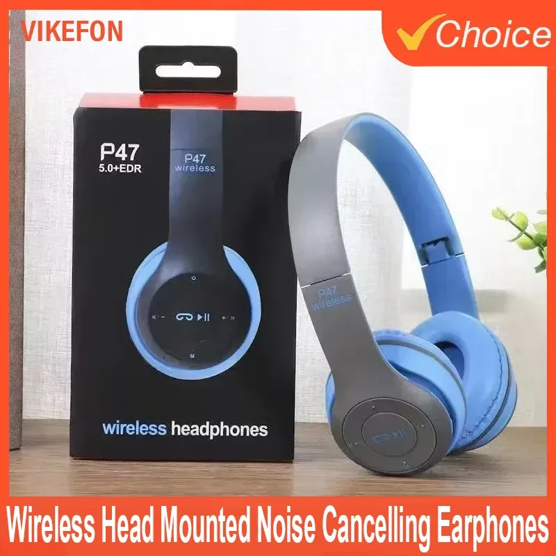 Wireless Bluetooth 5.0 Headphones with TF Card & Wired Option - Foldable Over-Ear Headset for Sports, Gaming, and Calls - Compatible with Huawei, Xiaomi, Apple, Android