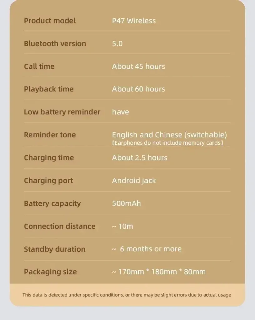 Wireless Bluetooth 5.0 Headphones with TF Card & Wired Option - Foldable Over-Ear Headset for Sports, Gaming, and Calls - Compatible with Huawei, Xiaomi, Apple, Android showcase 11