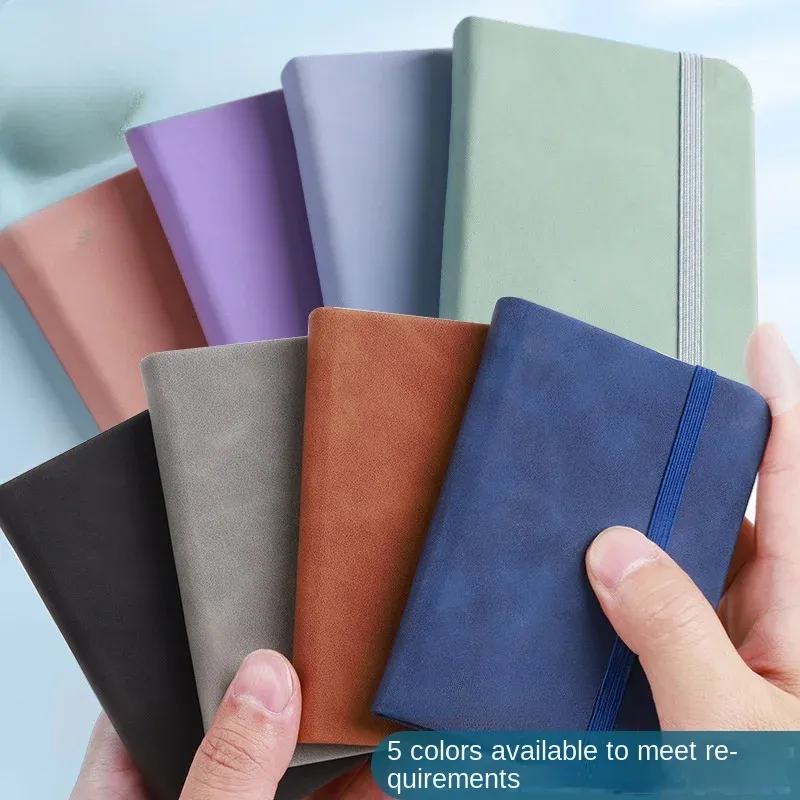 Mini A7 Pocket Notebook, Portable Waterproof Leather-Feel Notepad for School Supplies, Travel, and Daily Notes thumbnail 4