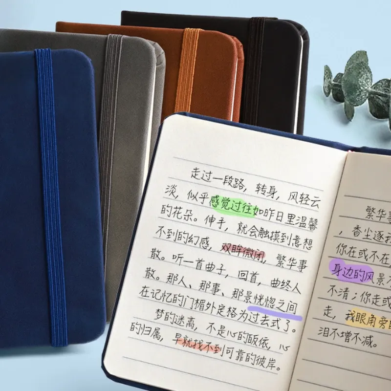 Mini A7 Pocket Notebook, Portable Waterproof Leather-Feel Notepad for School Supplies, Travel, and Daily Notes thumbnail 3