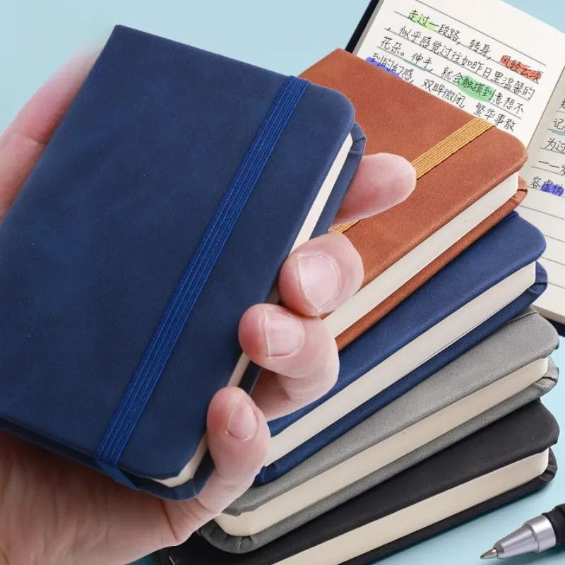 Mini A7 Pocket Notebook, Portable Waterproof Leather-Feel Notepad for School Supplies, Travel, and Daily Notes thumbnail 5