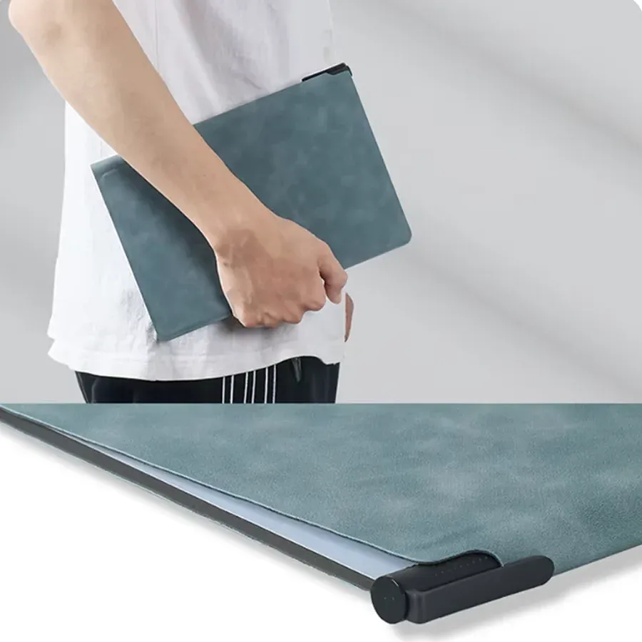 A5 Reusable Whiteboard Notebook Set - Portable Leather Memo Pad with Erasable Pages, Pen, and Cloth - Stylish Weekly Planner for Office & Students showcase 2