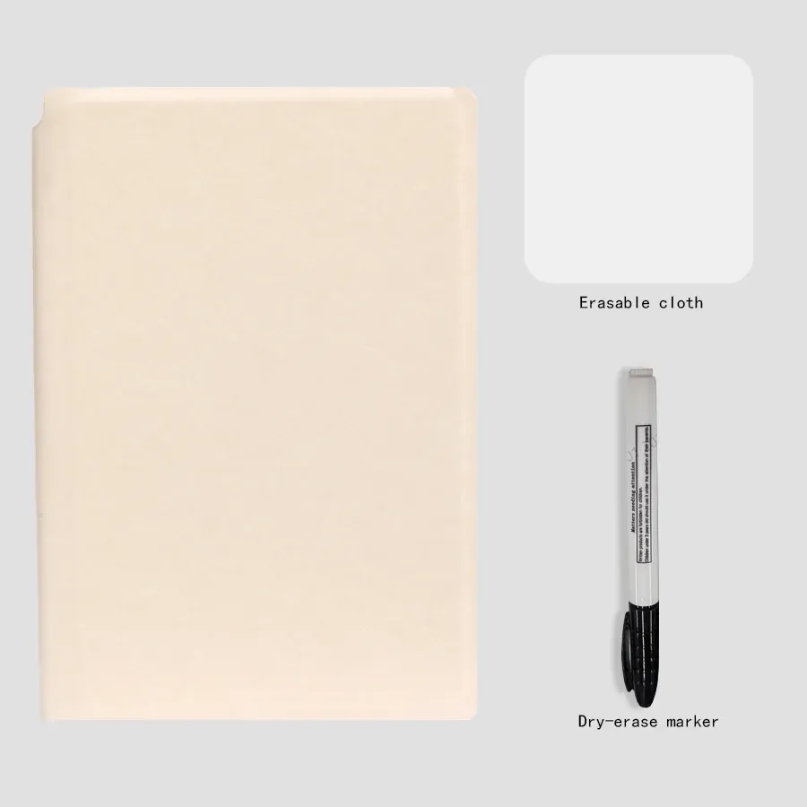 A5 Reusable Whiteboard Notebook Set - Portable Leather Memo Pad with Erasable Pages, Pen, and Cloth - Stylish Weekly Planner for Office & Students showcase 8