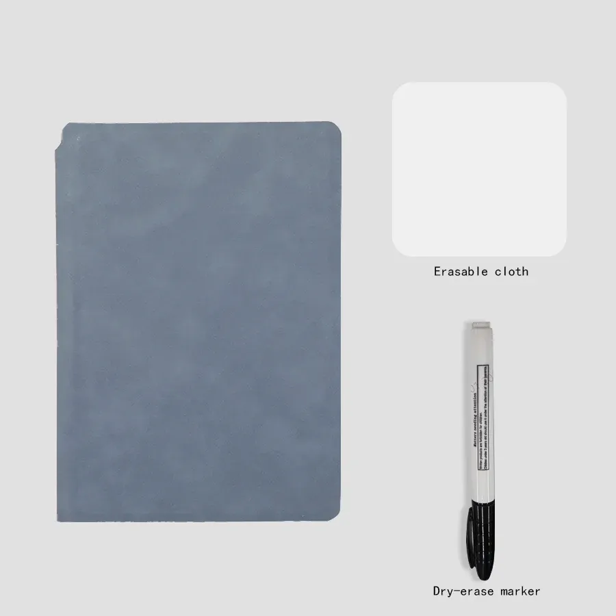 A5 Reusable Whiteboard Notebook Set - Portable Leather Memo Pad with Erasable Pages, Pen, and Cloth - Stylish Weekly Planner for Office & Students showcase 11