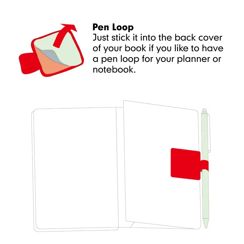 10 Pack Elastic Pen Loop Holder - Self-Adhesive PU Leather Clip for Notebooks, Journals, Planners - Secure Pencil Attachment for Students & Professionals showcase 4