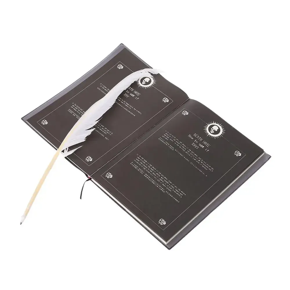 Death Note Collectible Anime Notebook - Large Faux Leather Journal Diary Planner for Fans & Cosplay, Ideal Stationery Prop showcase 5