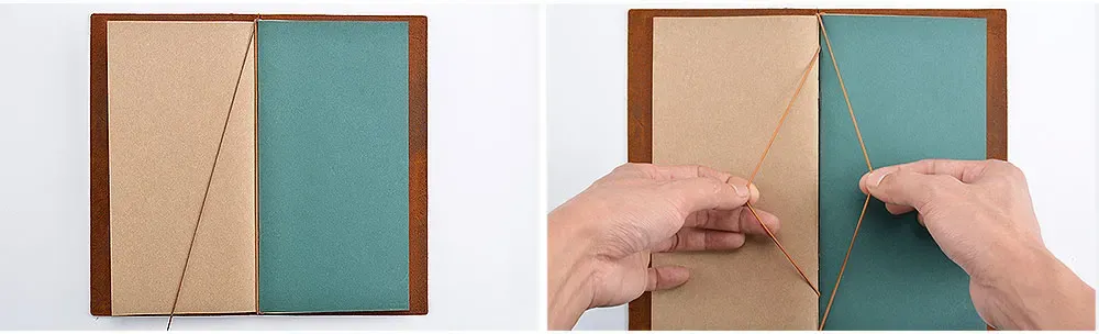Genuine Leather TN Travel Notebook Cover for Men & Women, Handmade Vintage Cowhide Diary Journal Sketchbook Planner with 3 Replaceable Inserts & PVC Pocket showcase 22