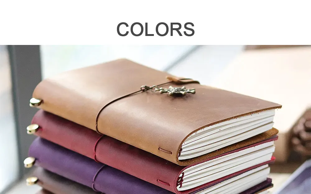 Genuine Leather TN Travel Notebook Cover for Men & Women, Handmade Vintage Cowhide Diary Journal Sketchbook Planner with 3 Replaceable Inserts & PVC Pocket showcase 10