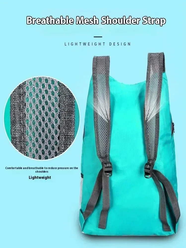 Ultralight Waterproof Folding Backpack - 30L Portable Travel Daypack for Men & Women, Lightweight Outdoor Sports Bag thumbnail 5