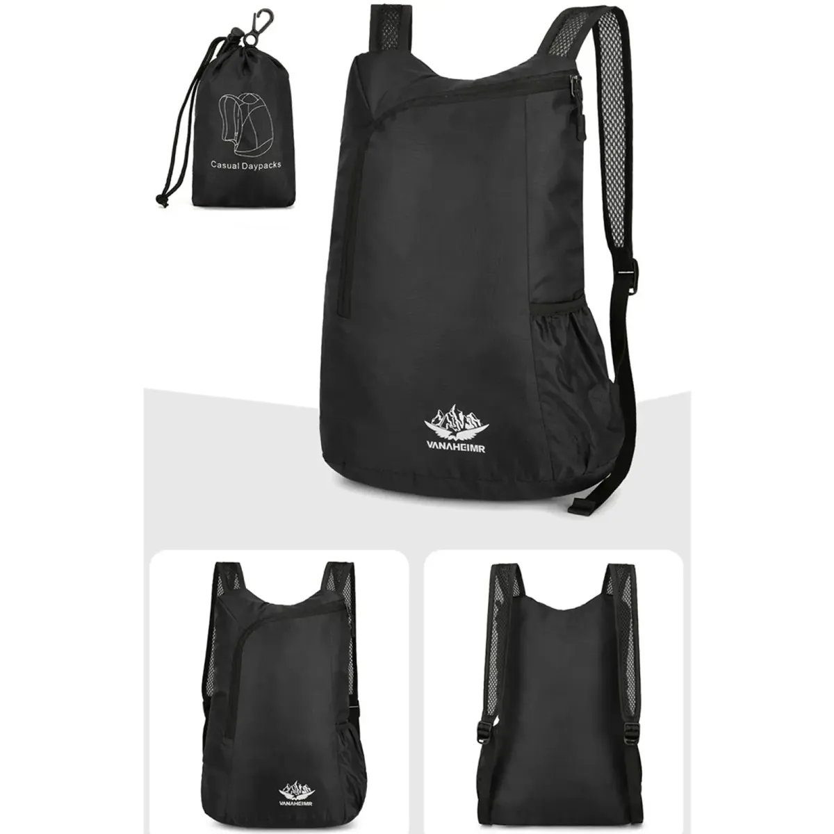 Ultralight Waterproof Folding Backpack - 30L Portable Travel Daypack for Men & Women, Lightweight Outdoor Sports Bag showcase 10
