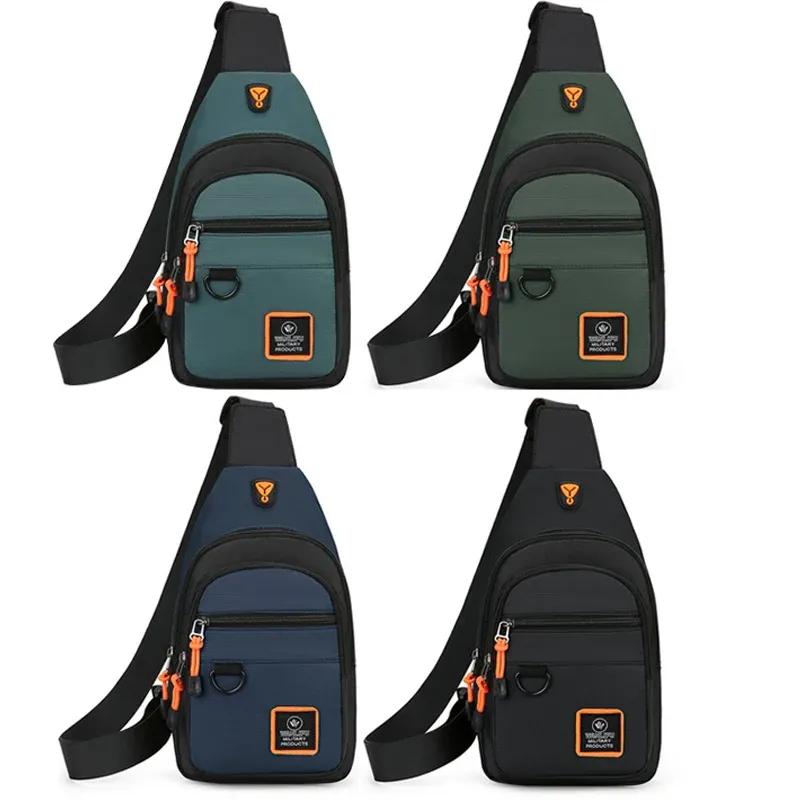 Men's Waterproof Outdoor Hiking Shoulder Crossbody Bag - Versatile Sports Travel Backpack Chest Bag for Cycling & Adventures thumbnail 6