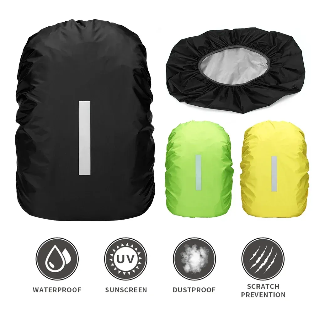 Waterproof Backpack Rain Cover - Ultralight, Reflective Protector for Outdoor Travel, Hiking, Camping, School Bags showcase 1