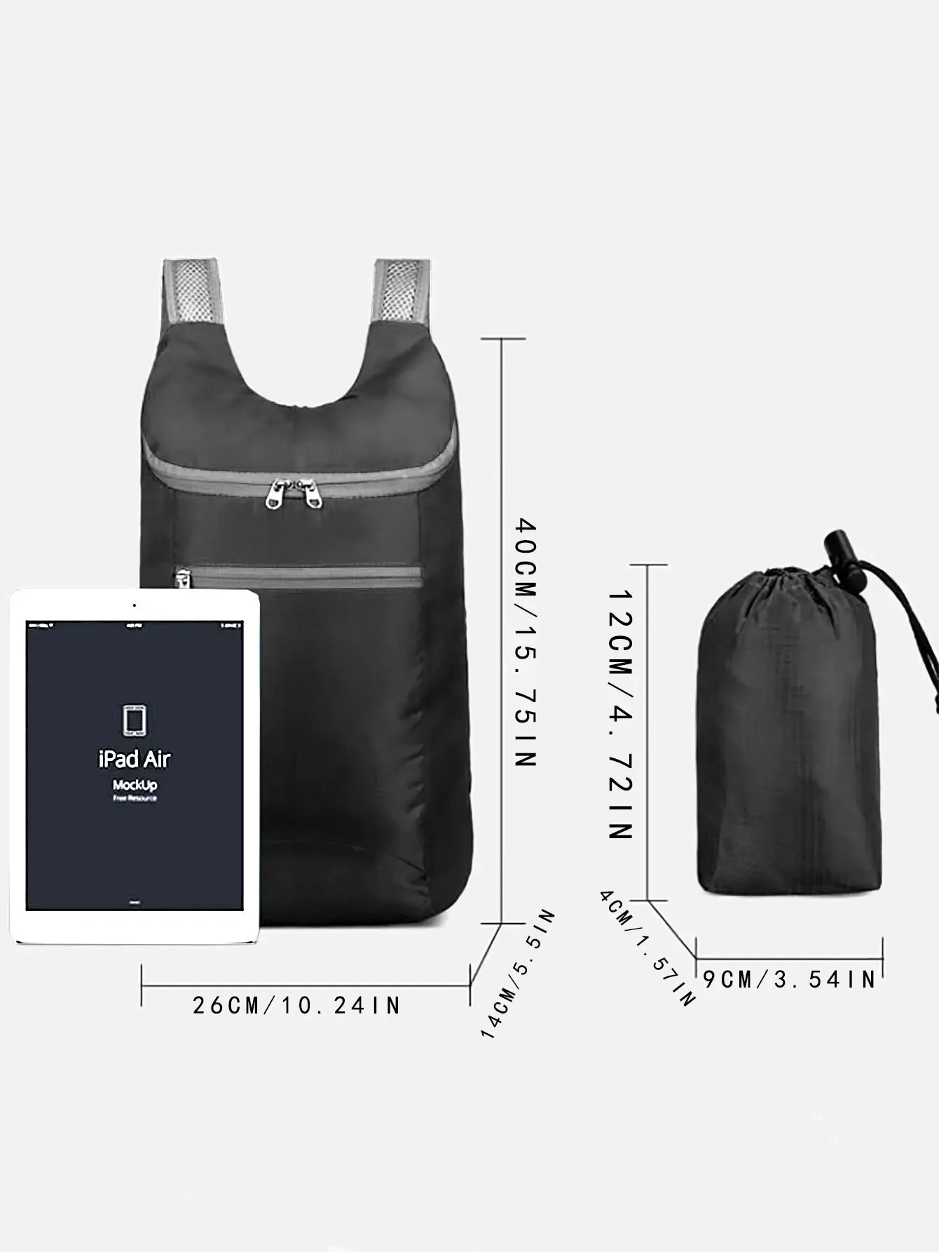 Weekend Travel Bag Foldable Waterproof Backpack Large Capacity Lightweight Tear-Resistant Business Sports Duffle Bag for Men Women thumbnail 5