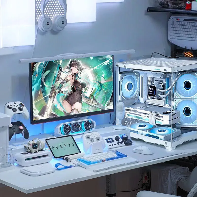 Gaming PC Setup with Monitor