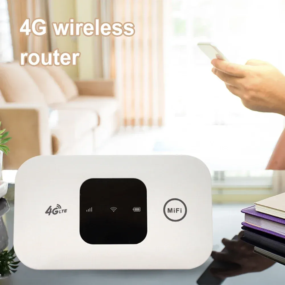 Portable 4G LTE WiFi Router Hotspot 150Mbps Mobile Wireless Internet with SIM Card Slot, 2100mAh Battery for Travel, Home, Office showcase 1