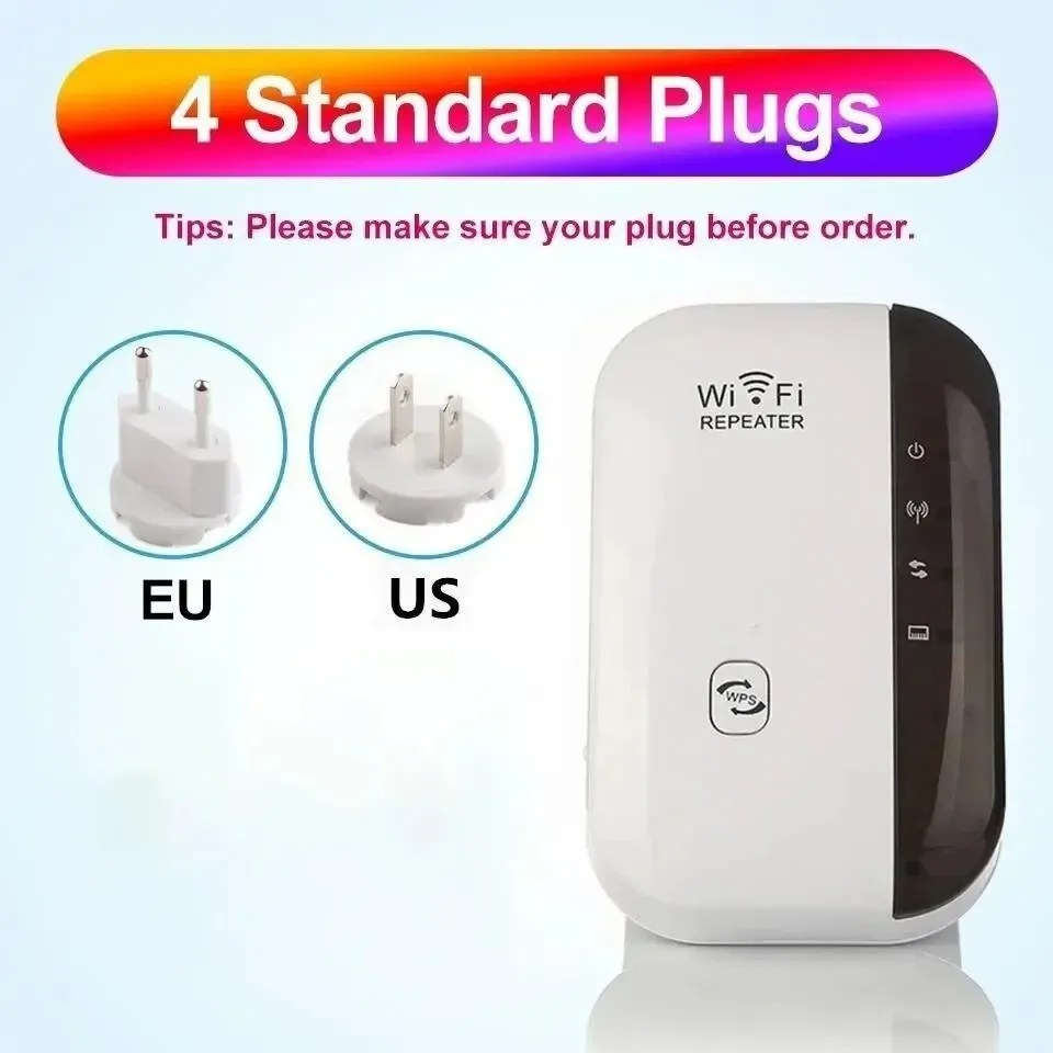 Wireless WiFi Extender Repeater Booster - Small Steamed Bun Network Amplifier for Home Router, 300Mbps High-Speed Internet Signal Extension, Easy Setup with AP Mode, Universal Compatibility showcase 4
