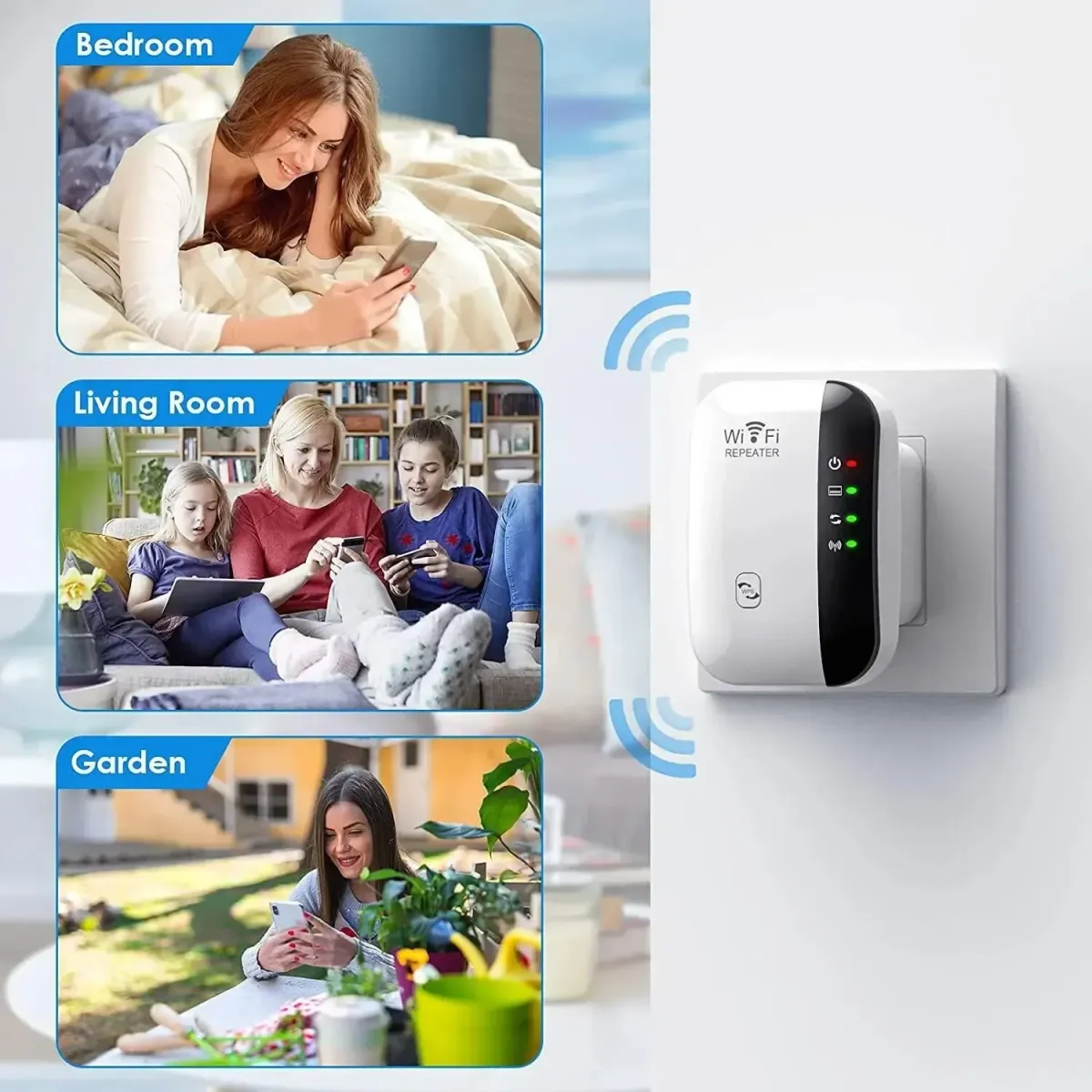 Wireless WiFi Extender Repeater Booster - Small Steamed Bun Network Amplifier for Home Router, 300Mbps High-Speed Internet Signal Extension, Easy Setup with AP Mode, Universal Compatibility showcase 11