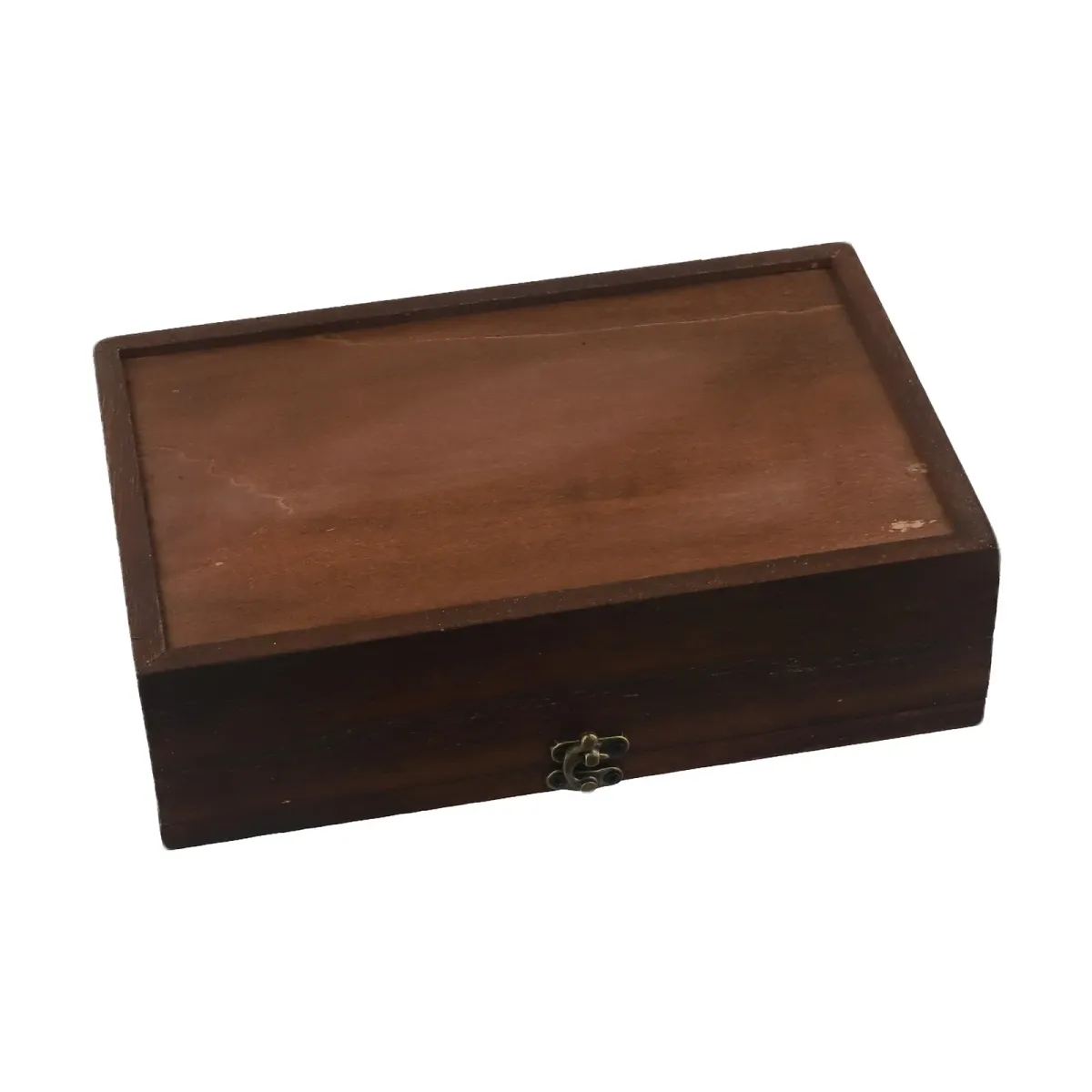 Nordic Retro Solid Wood Begonia Flower Glass Hinged Storage Box - Decorative Desktop Organizer for Jewelry, Cosmetics, Stationery showcase 7